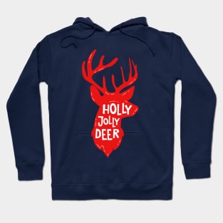 Holly Jolly Deer - Christmas Deer Hoodie